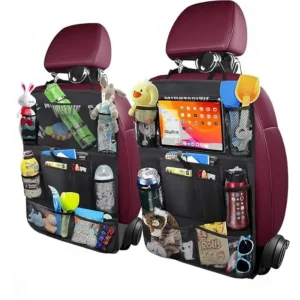 Car Backseat Organizer, 9 Storage Pockets, Thickened 600D Polyester, Waterproof