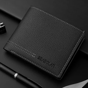 Men's Wallet Men's Youth Luxury Short Leather Card Holder