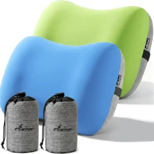 Packs Neck Pillow Inflatable for Travel Camp Beach Air Blow